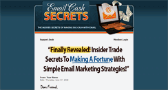 Desktop Screenshot of emailcashsecrets.membersnap.com