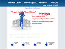 Tablet Screenshot of privatelablemillions.membersnap.com
