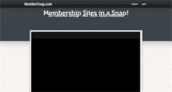 Desktop Screenshot of membersnap.com