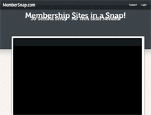 Tablet Screenshot of membersnap.com